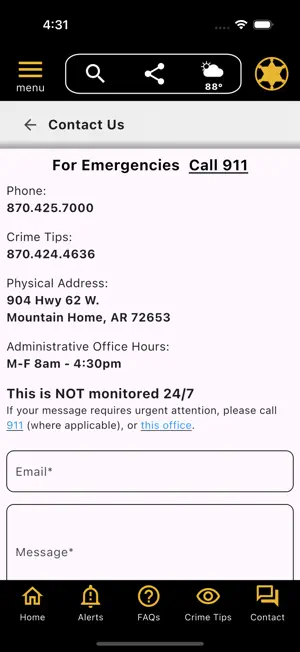 Baxter County Sheriff Arkansas screenshot 4