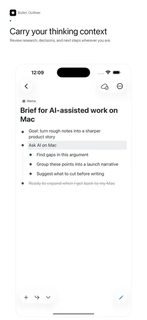 Bullet: Outliner screenshot 3