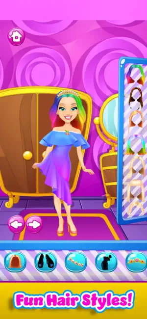 Rainbow Princess Hair Salon screenshot 1