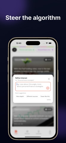 Curate News iPhone screenshot