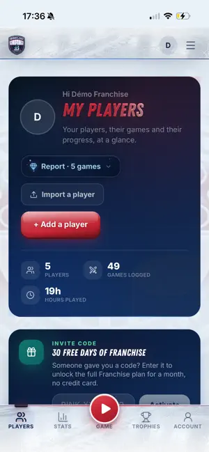 RinkLog: Hockey Stats Tracker screenshot 3