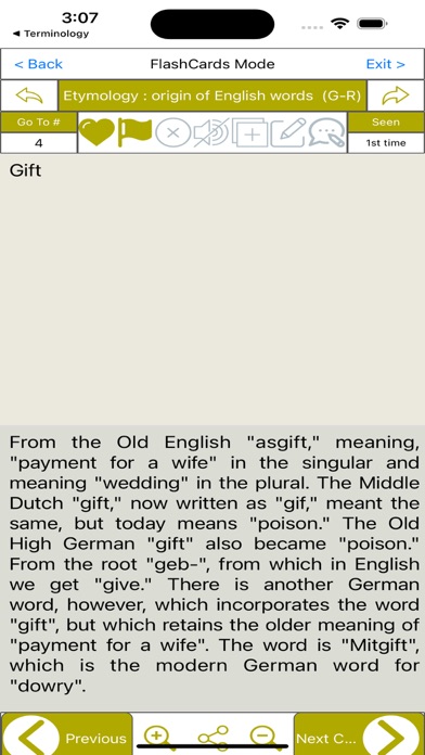 Screenshot #3 pour Etymology: +2200 English Words