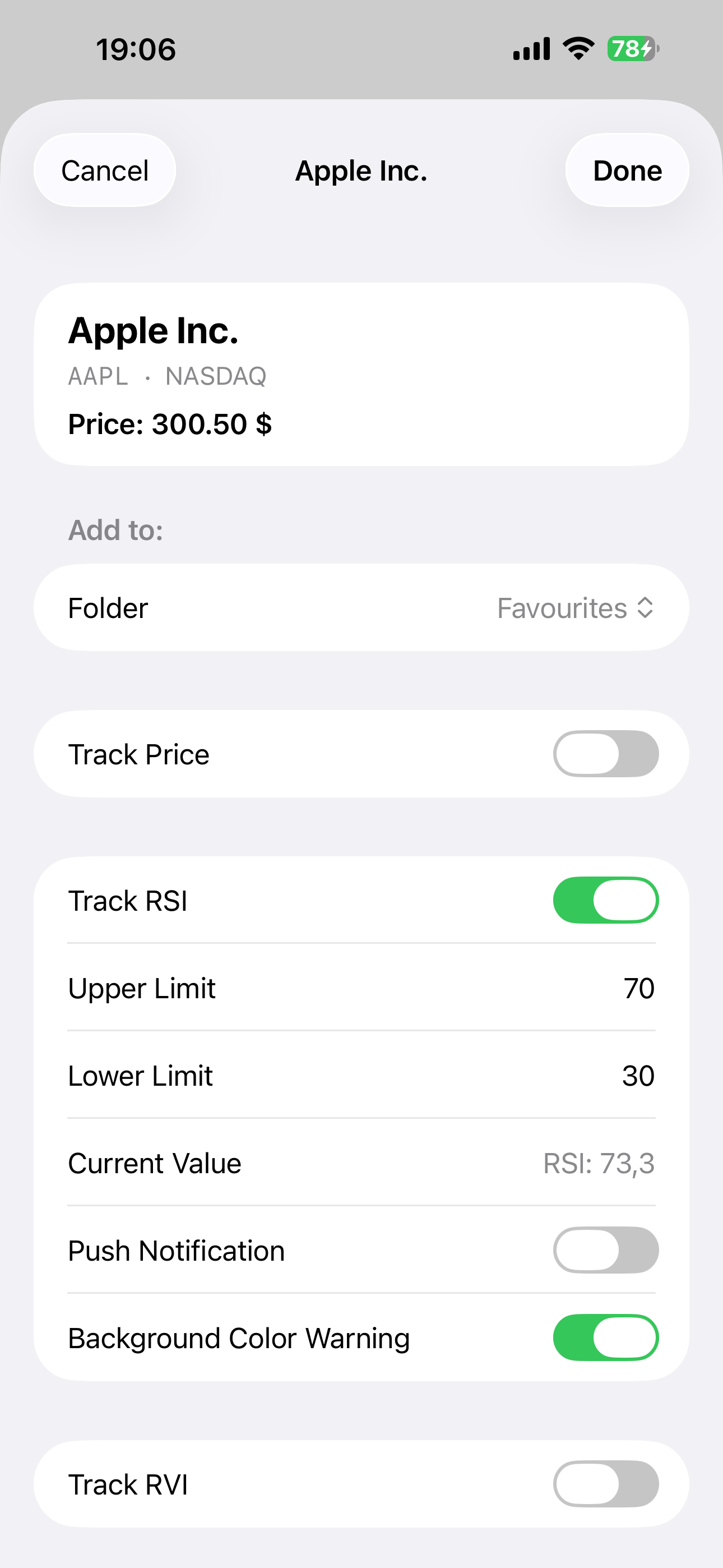 RSI Alert screenshot 4
