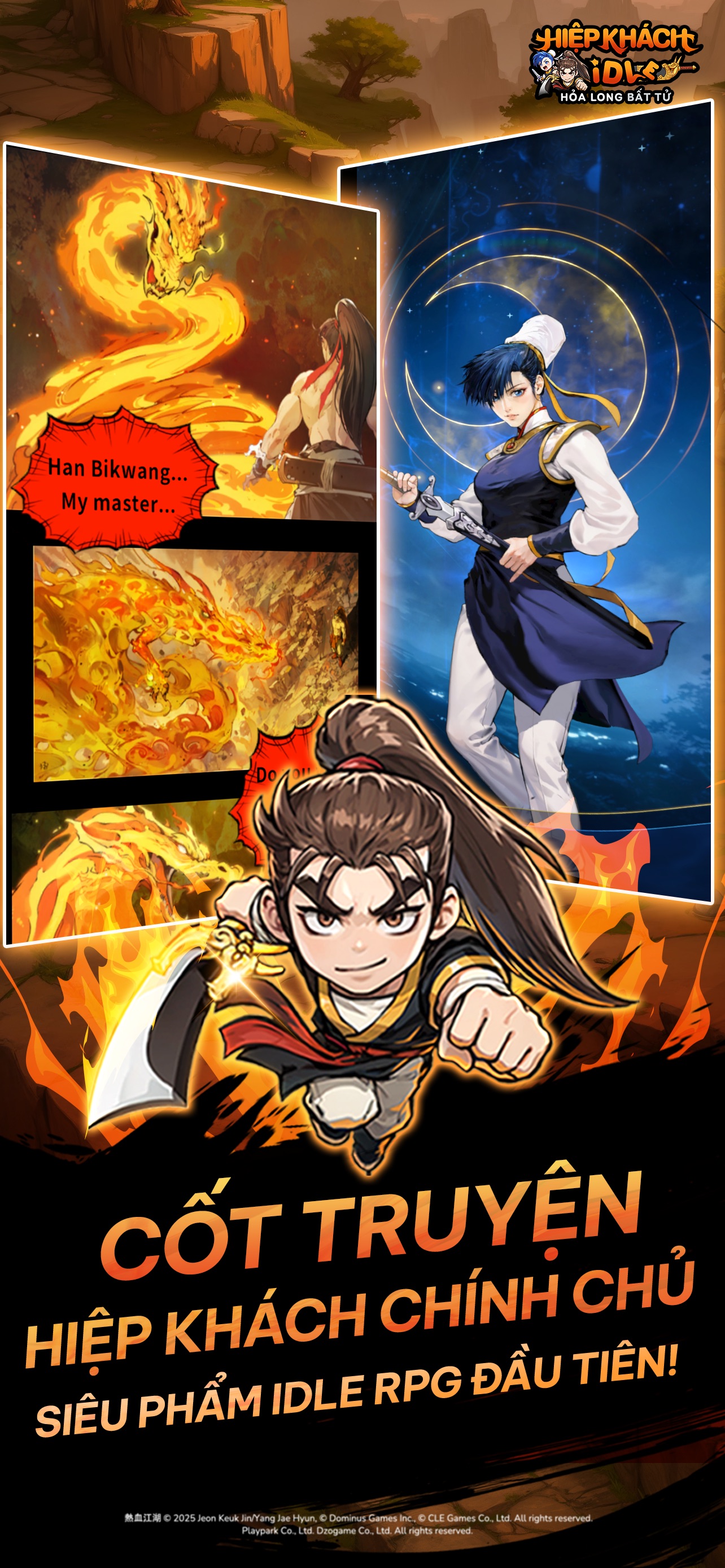Screenshot 1 of Hiệp Khách Idle:Hỏa Long BấtTử