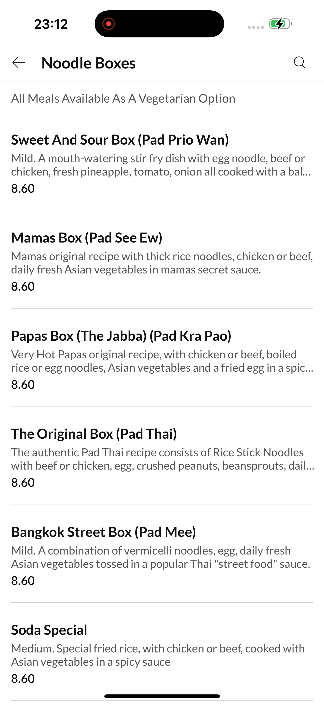Thai Wok Noodle Bar