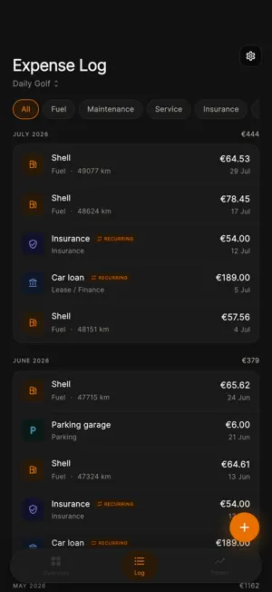 IyalGarage: Car Cost Tracker screenshot 3