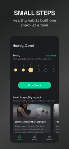 Snacker: Longevity Habits Screenshot 1 of 4