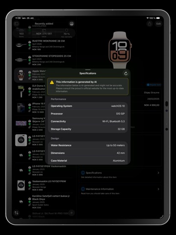 iTems  AI Home Inventory Screenshot 3