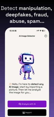 AI Detector. iPhone screenshot