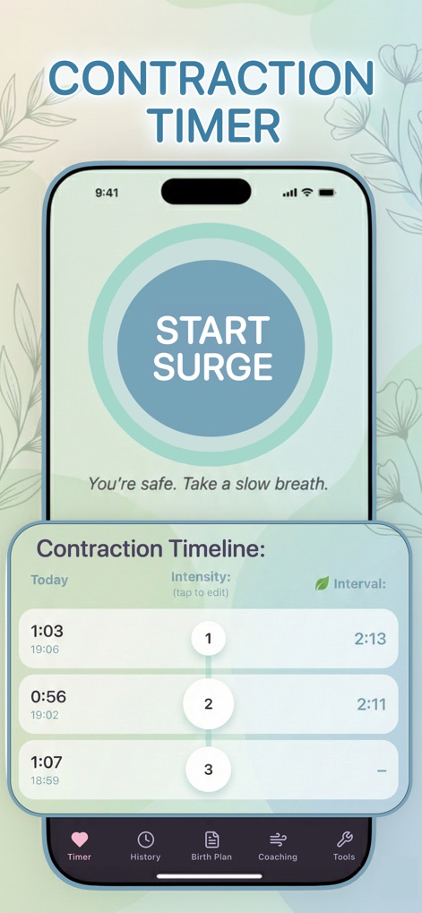 Contraction Timer+ - Medical App | MWM