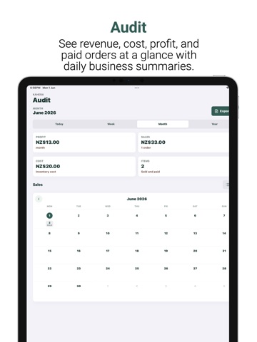 Kahera Mobile POS iPad screenshot