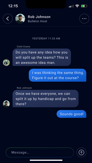 Golf Lounge iPhone screenshot 8 - Social Networking app