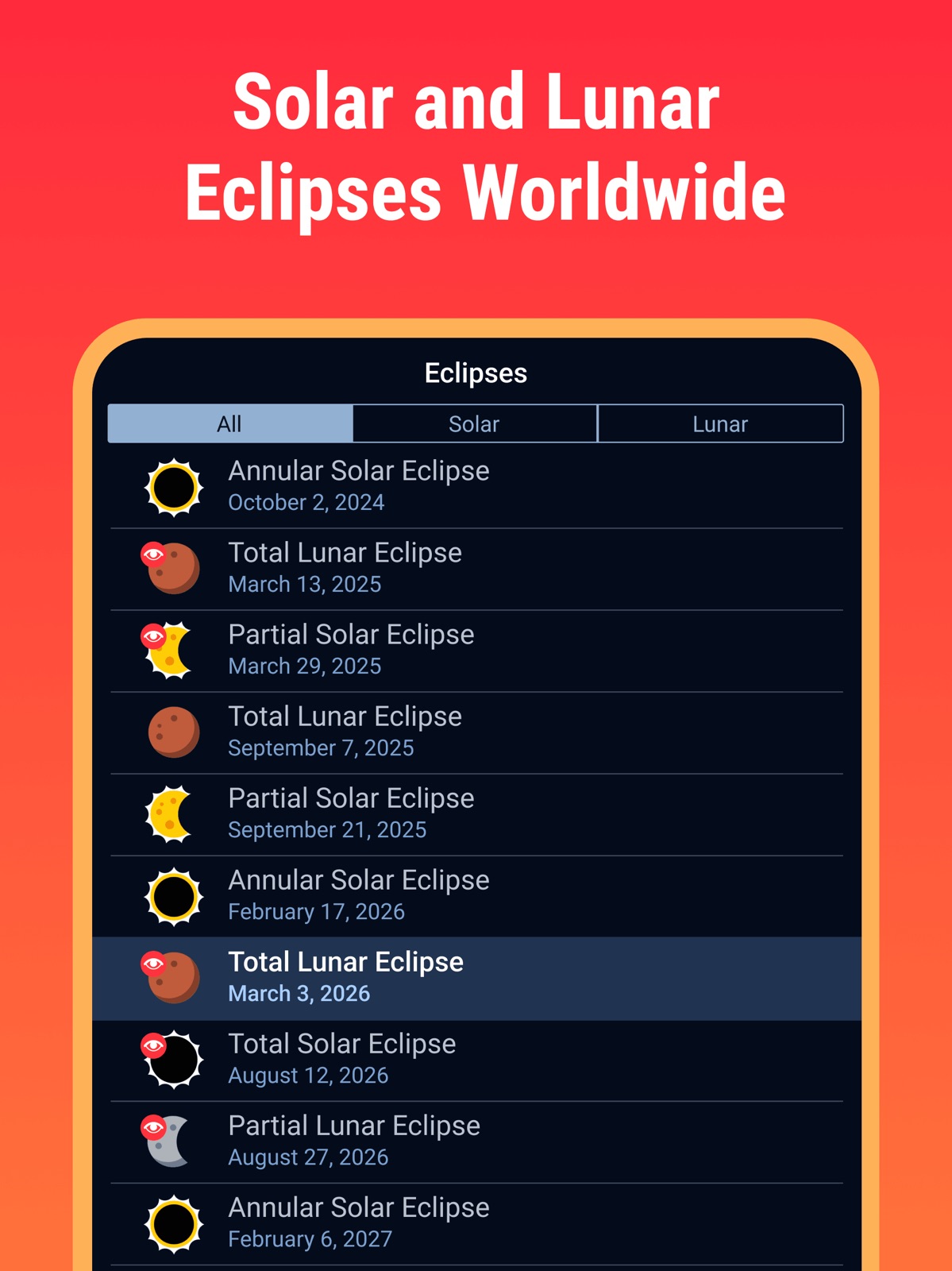 Eclipse Guide：March 2026 ipad screenshot 1