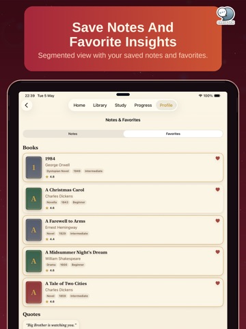 Classic Reads Guide by CS iPad screenshot