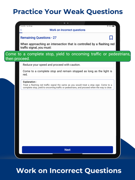 Virginia DMV Permit Practice iPad screenshot 5 - Education app
