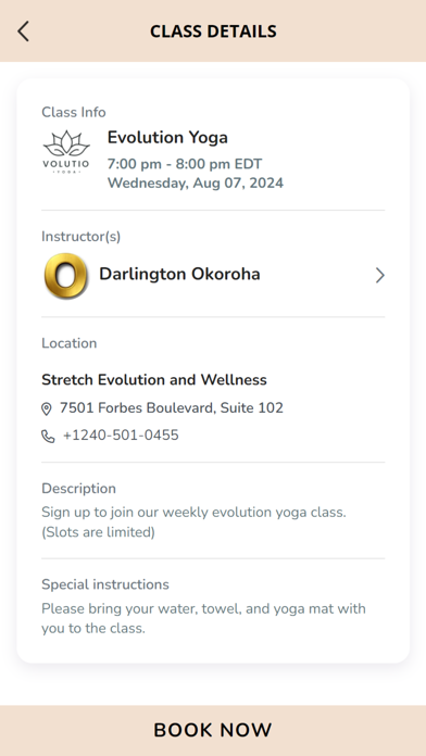 Stretch Evolution and Wellness Screenshot