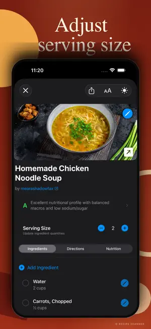 Recipe Scanner C screenshot 2