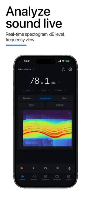 Frequency Analyzer: dB Meter screenshot 1