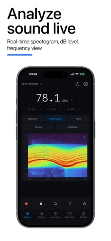 Frequency Analyzer: dB Meter iPhone screenshot