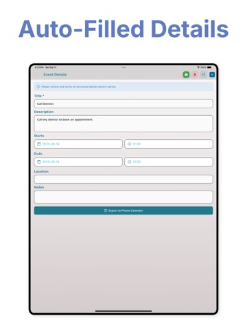 EasEvent: Calendar Assistant iPad screenshot