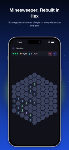 Hexasweeper: Hex Minesweeper Screenshot 1 of 6