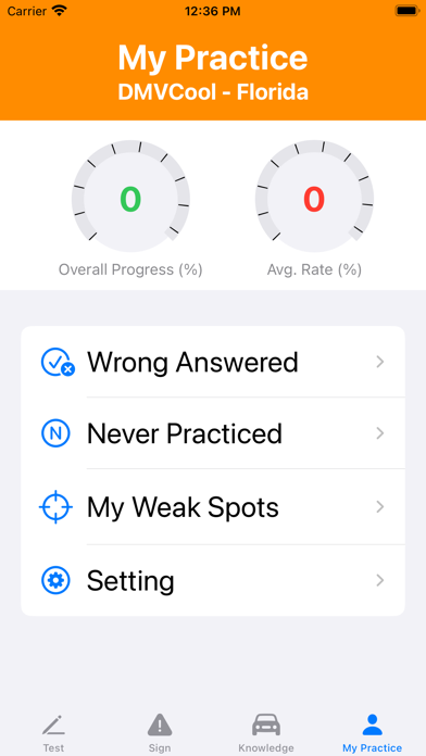 Florida Driver Test - DMVCool Screenshot