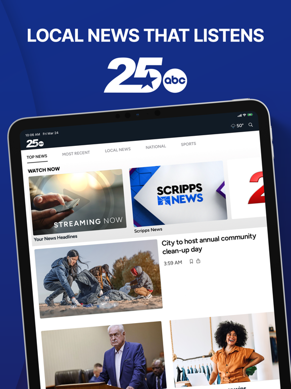 25 News KXXV and KRHD iPad screenshot 1 - News app