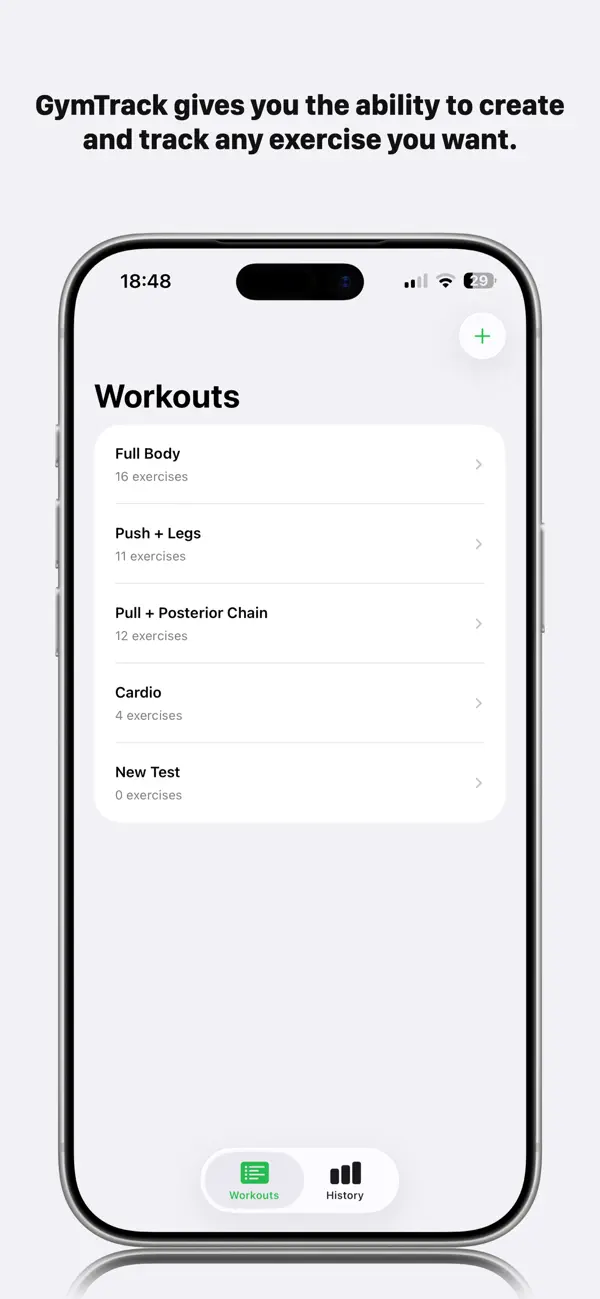 Screenshot #1 pour GymTrack by LMTB