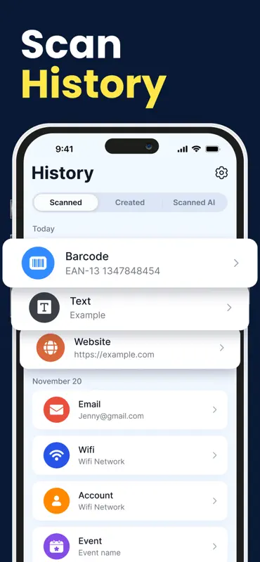 Scanner QR Code – Lecteur QR screenshot 6 of 8