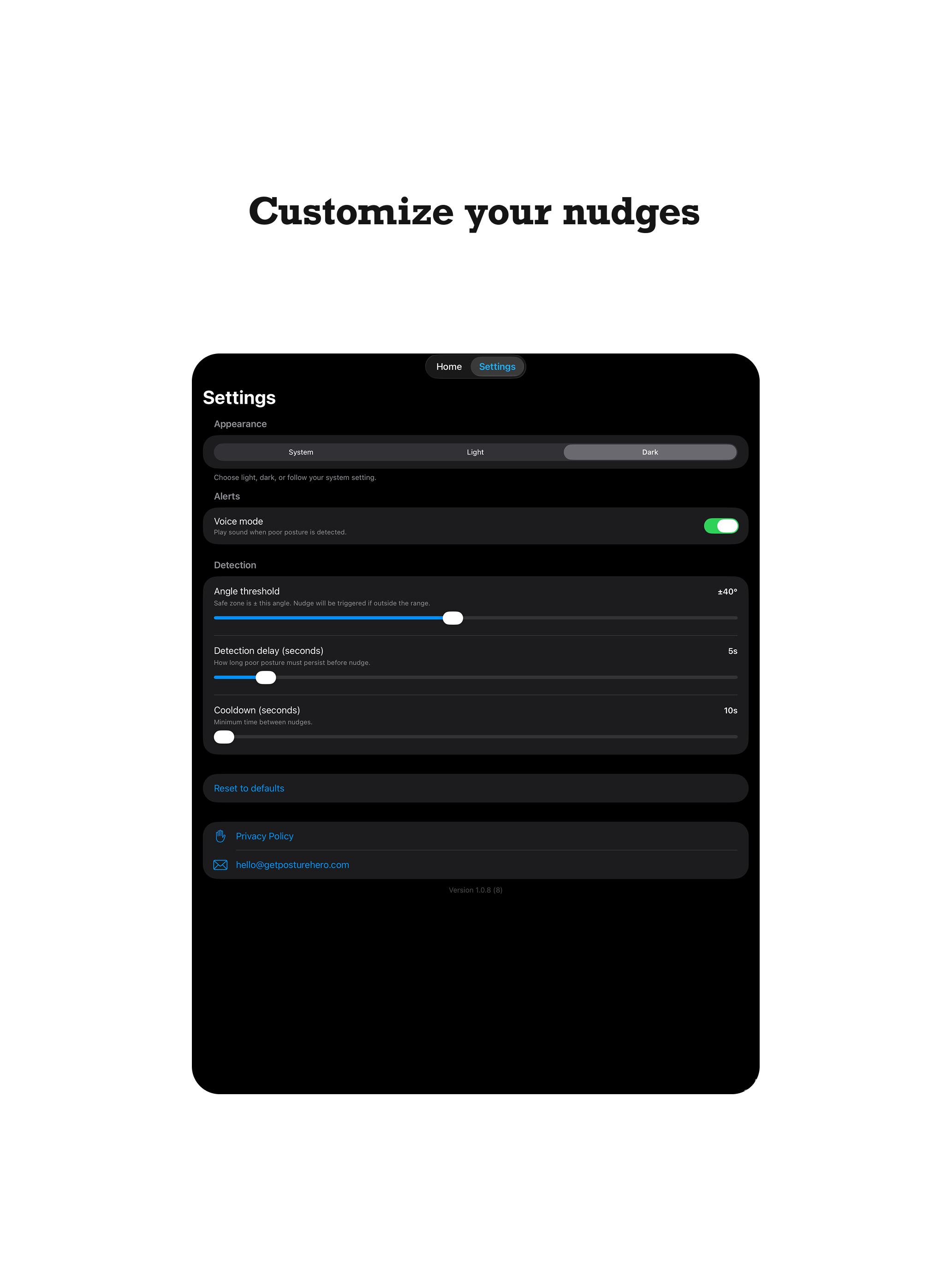 Posture Hero: Slouch Detection screenshot 6