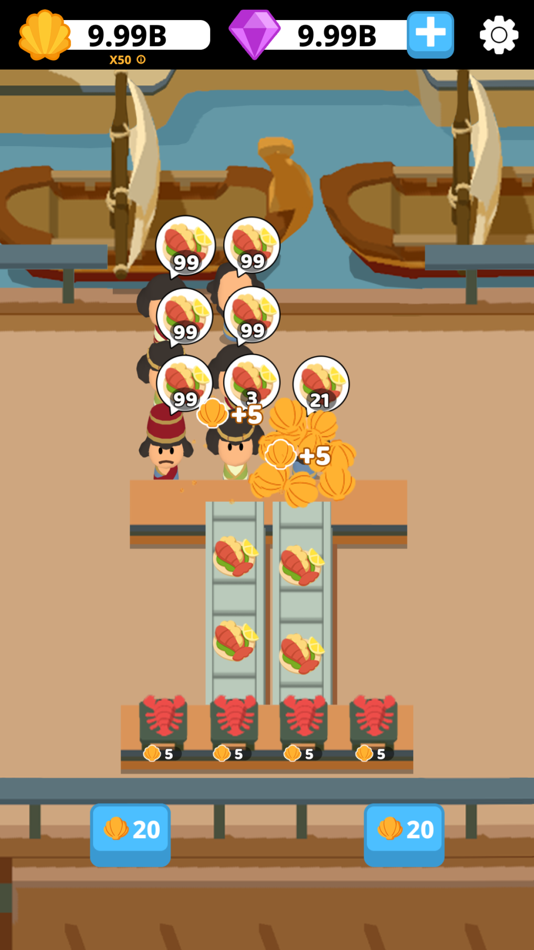 #4. Idle Eras Bar: Food Tycoon (iOS) By: Unimob