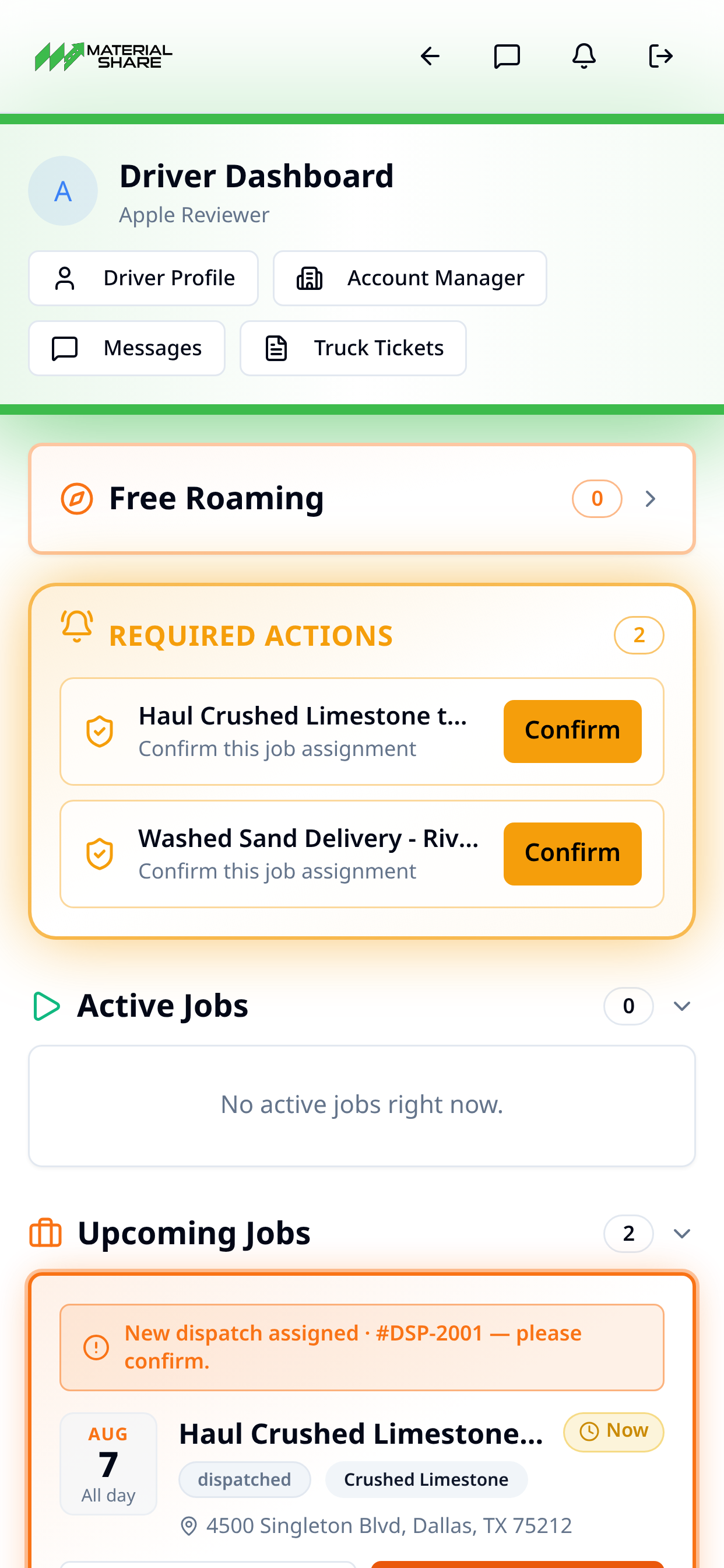 Material Share Driver screenshot 2