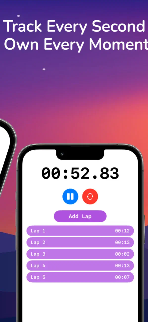 #2. Multi Timer: Timer & Stopwatch (iOS) Ved: Naqeeb Ahmed