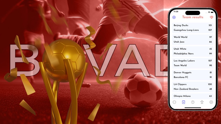 BvD - Team Stats Track App