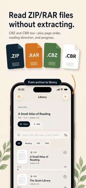 File Reader: PDF, ZIP, RAR screenshot 3