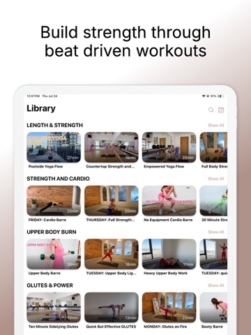 Exhale Sessions iPad screenshot