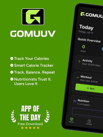 Calorie Counter : GoMuuv ipad screenshot 2
