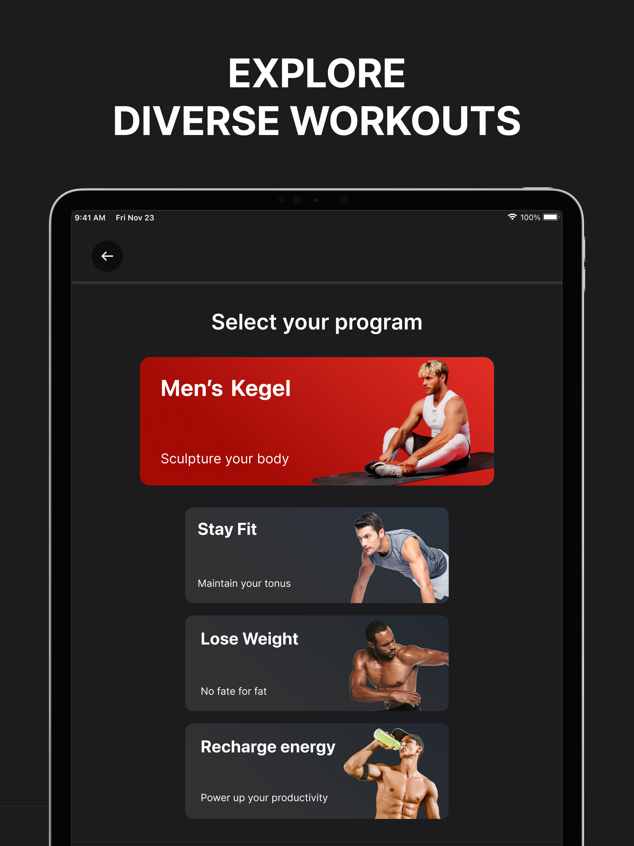 Organic Man－Workout & Fitness screenshot 11