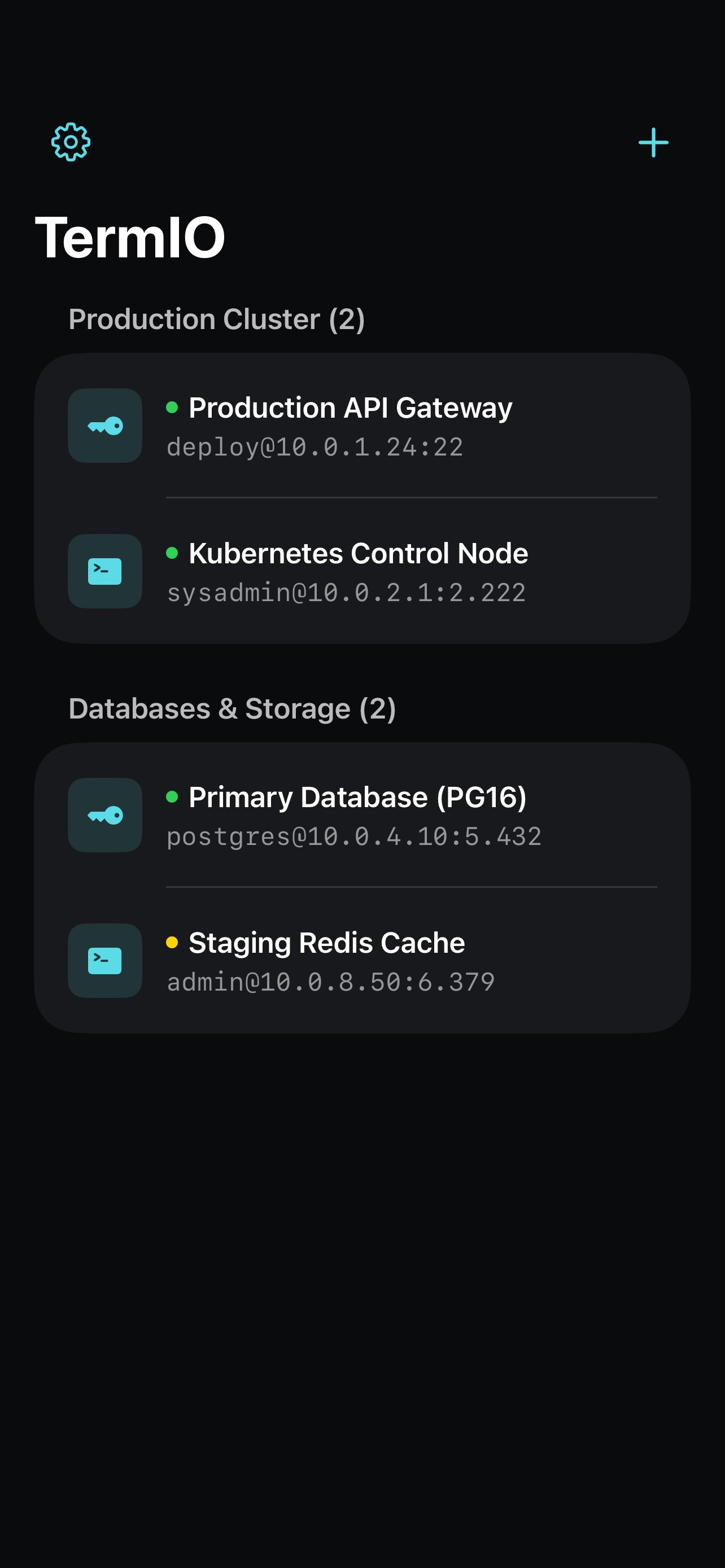 Screenshot 2 of TermIO: Modern SSH Client
