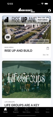 New Heights Church CS app screenshot