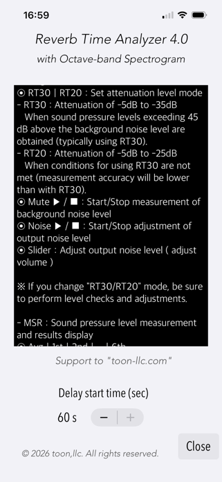 Reverb Time Analyzer Screenshot 9 of 10