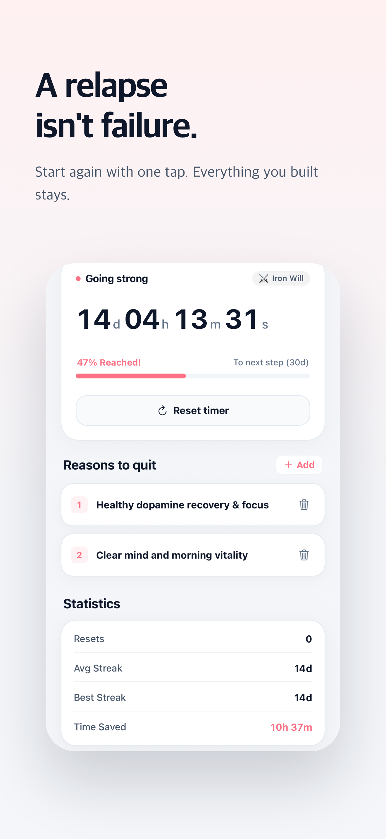 Dopamine Free - Quit Habits screenshot 2