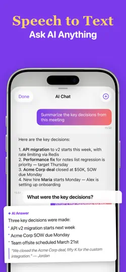 Скриншот Whynote Транскрибация, Заметки на iPhone 4
