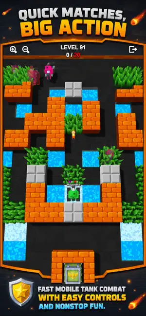 1-4 Player: Retro Tank Combat screenshot 1