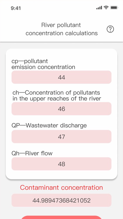 Pollutant concentration