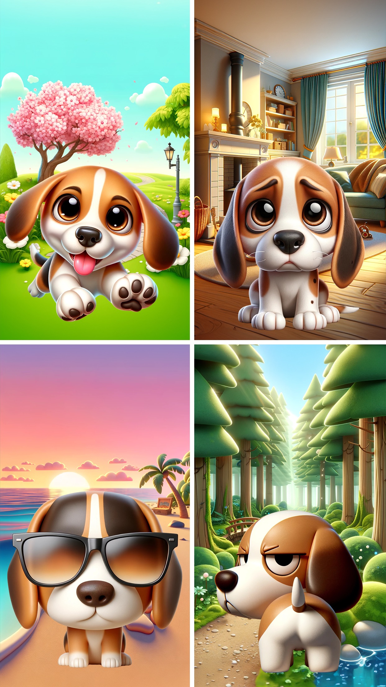 Screenshot do app Beagle Bruno Stickers