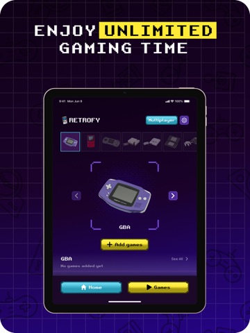 Retrofy - Retro Games Emulator iPad screenshot