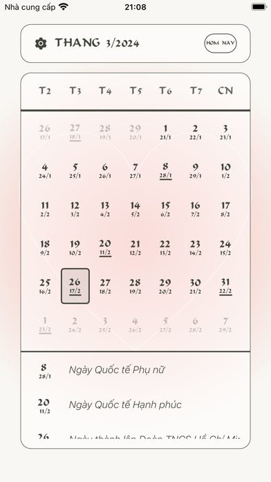 Âm lịch Việt Nam Screenshot