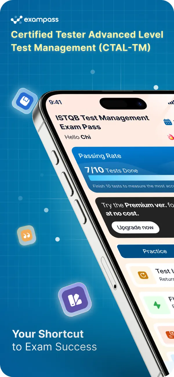 Screenshot #1 pour ISTQB Test Management ExamPass