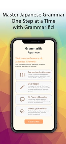 Grammarific: Japanese Grammar Screenshot 1 of 6